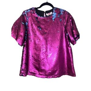 NWT BuddyLove Sequins Oversized XS Blouse